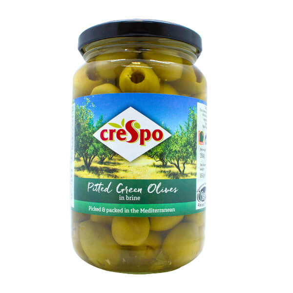 Crespo Pitted Green Olives 354g   @SaveCo Online Ltd