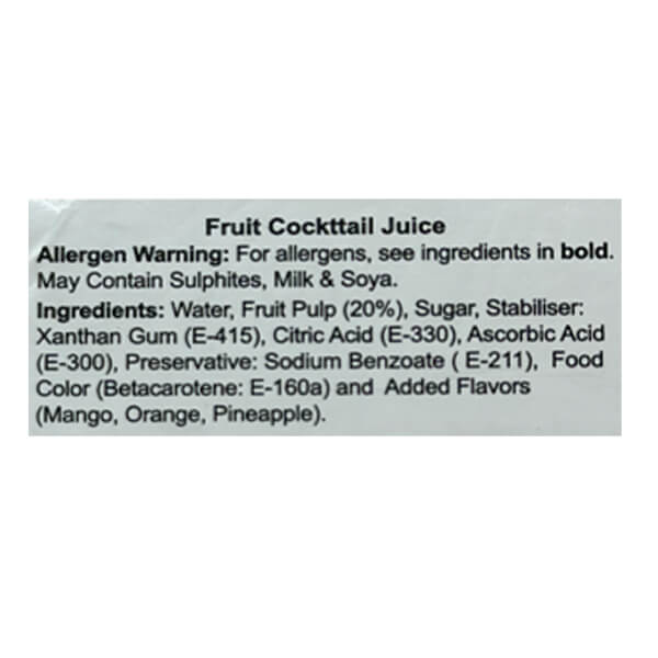 Pran Fruit Cocktail Juice 4 x 250ml @SaveCo Online Ltd