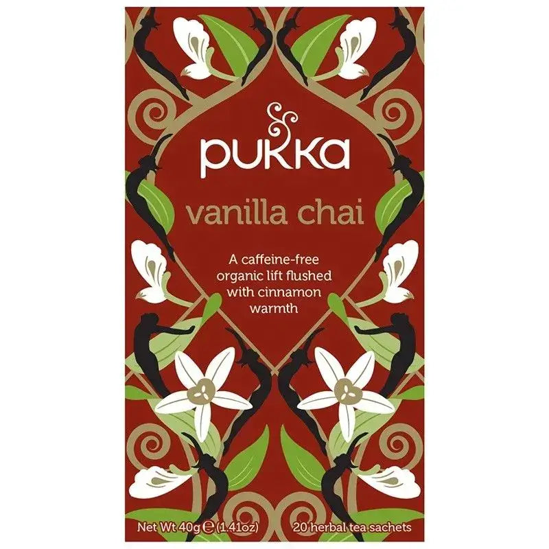 Pukka Vanilla Chai 20 Herbal Tea Sachets  @SaveCo Online Ltd