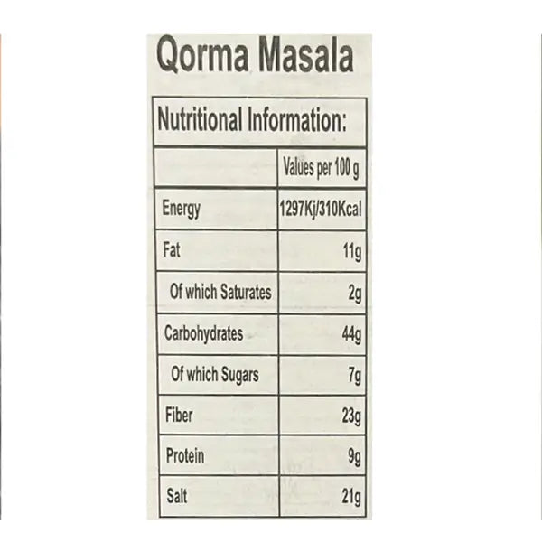 A-1 Qorma Masala 100g @SaveCo Online Ltd