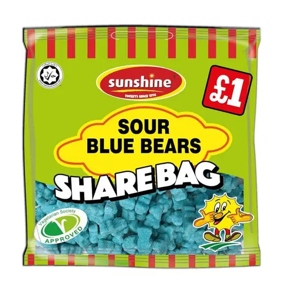 Sunshine Sour Blue Bears Sharebag 120g @SaveCo Online Ltd