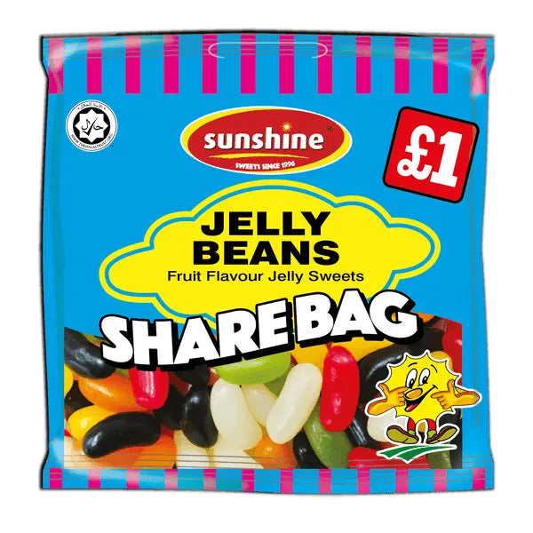 Sunshine Jelly Beans Share Bag 120g  @SaveCo Online Ltd