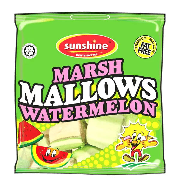 Sunshine Marshmallows Watermelon 110g @SaveCo Online Ltd