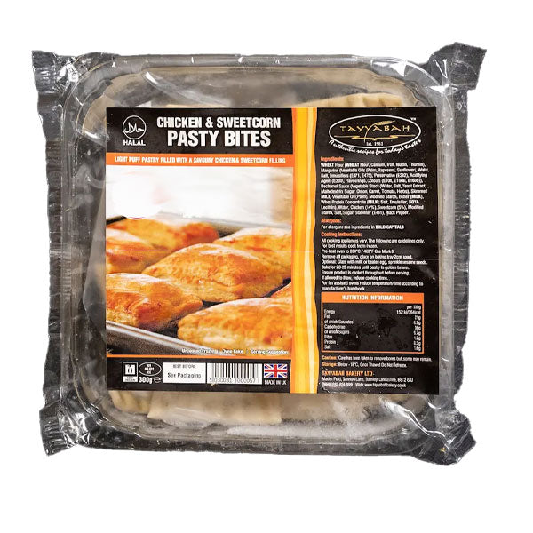 Tayyabah Chicken & Sweetcorn Pastry Bites 300g @SaveCo Online Ltd