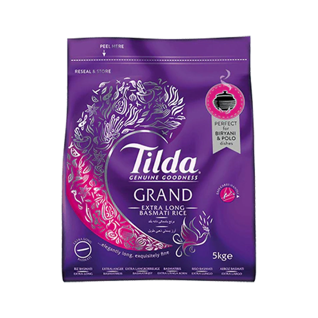 Tilda Grand Extra Long Basmati Rice 5kg @ SaveCo Online Ltd