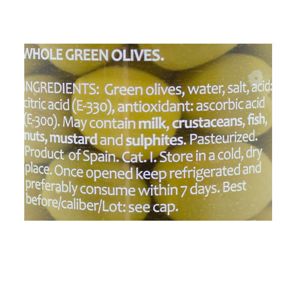 Larissa Whole Green Olives 430g @SaveCo Online Ltd