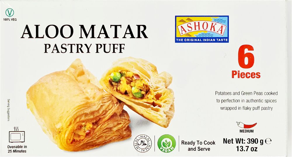Frozen Aloo Matar Pastry Puff (6 pack)
