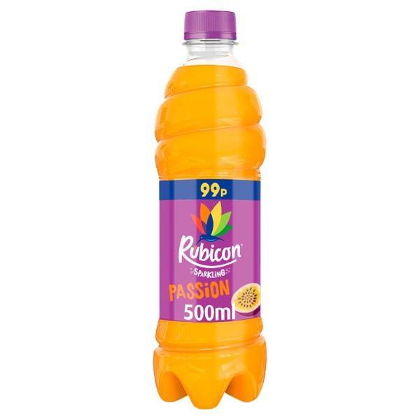 Rubicon Sparkling Passion Fruit Juice Drink (500ml) SaveCo Online Ltd