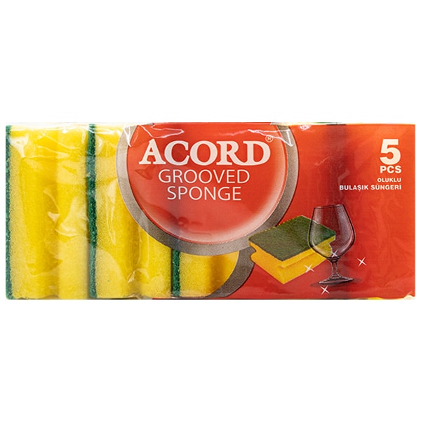 Acord Grooved Sponges 5pcs at SaveCo Online Ltd