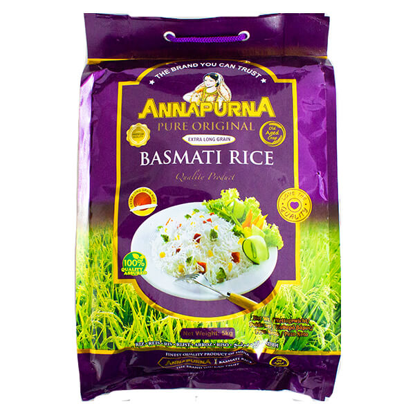Annapurna Extra Long Grain Basmati Rice 5kg @ SaveCo Online Ltd
