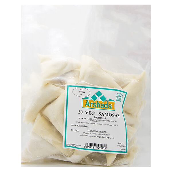 Arshads 20 Vegetable Samosas 600g @ SaveCo Online Ltd