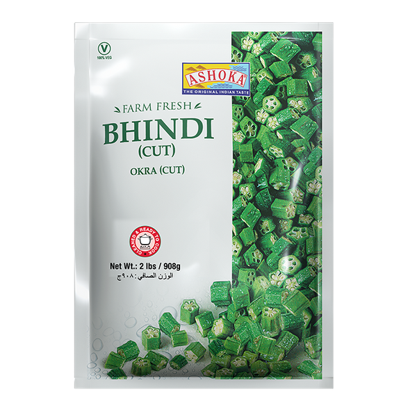 Frozen Ashoka Okra Cut 908g Indian Groceries Online SaveCo Online
