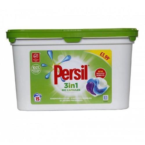 Persil 3 in 1 Bio Capsules 15 Washes @ SaveCo Online Ltd