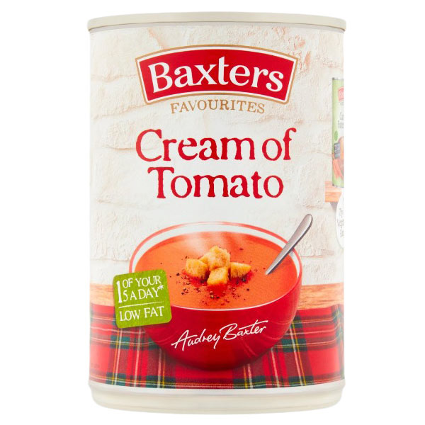 Baxters Cream Of Tomato Soup 400g @SaveCo Online Ltd
