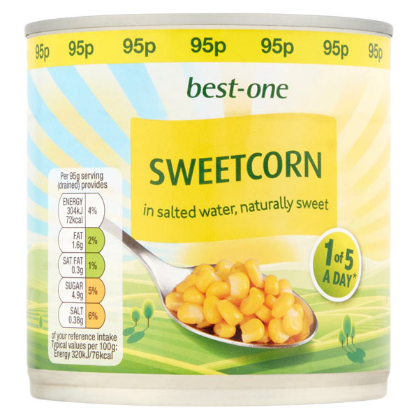 Best-One Sweetcorn 326g @SaveCo Online Ltd