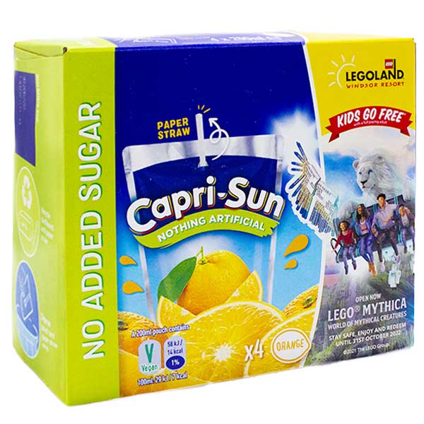 Capri-Sun Orange 4 Pack - 4x200ml @ SaveCo Online Ltd