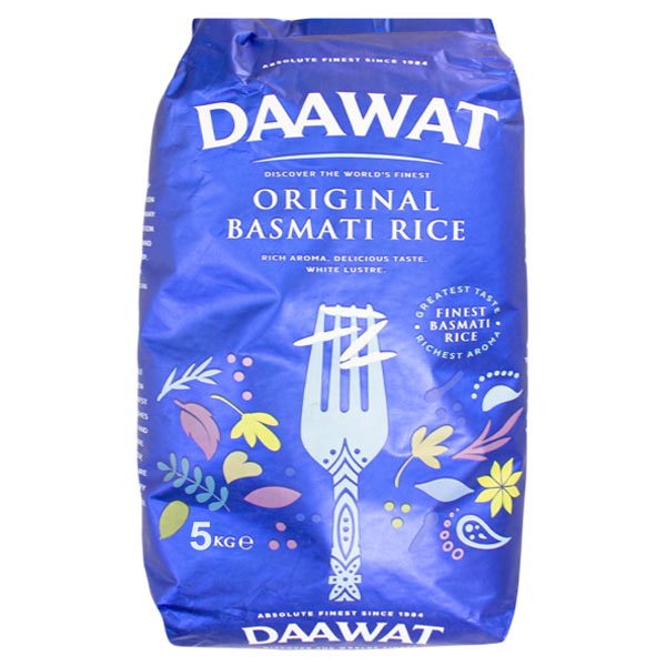 Daawat Original Basmati Rice 5kg @SaveCo Online Ltd