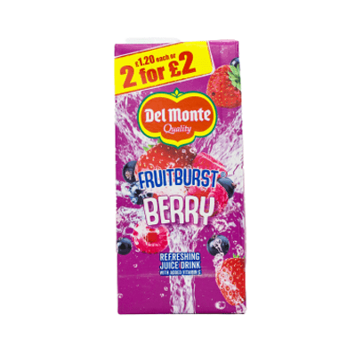 Del Monte Fruitburst Juice Range (1L) Berry @SaveCo Online Ltd