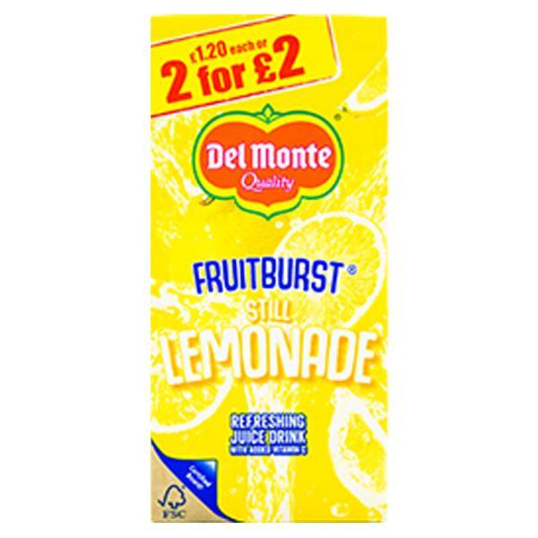 Del Monte Fruitburst Juice Range (1L) Lemonade @SaveCo Online Ltd