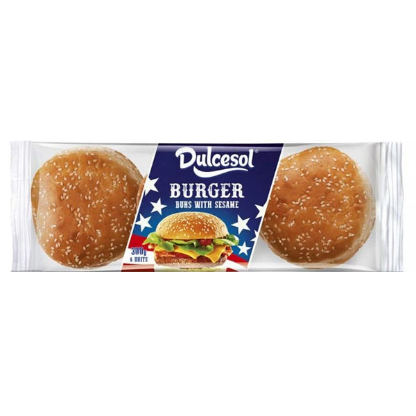 Dulcesol White Sesame Burger Buns @ SaveCo Online Ltd
