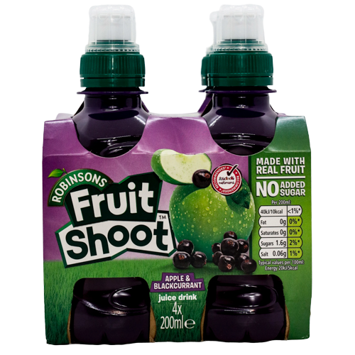 Robinson's Fruit Shoot Apple and Blackcurrant 4 Pack @SaveCo Online Ltd