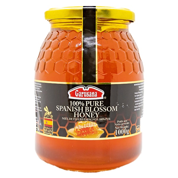 Garusana 100% Pure Spanish Blossom Honey 1kg @ SaveCo Online Ltd
