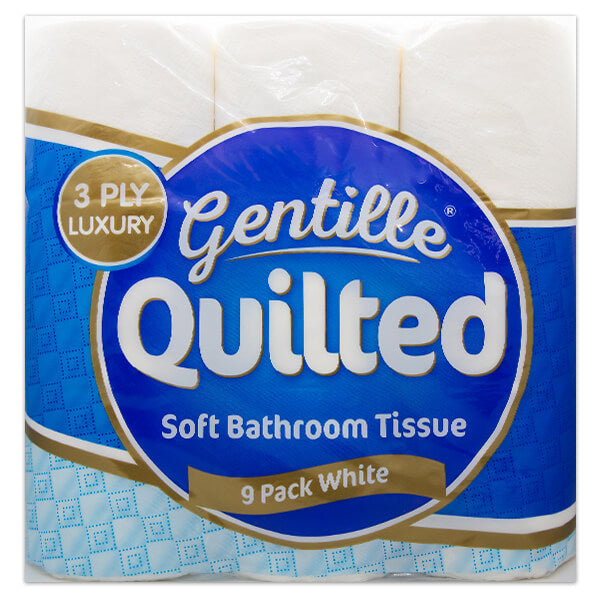 Gentille Quilted Soft Bathroom Tissue (9 Pack) @ SaveCo Online Ltd