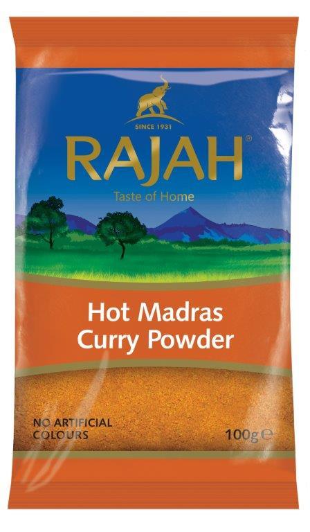 Rajah Hot Madras Curry Powder - 100g - SaveCo Cash & Carry