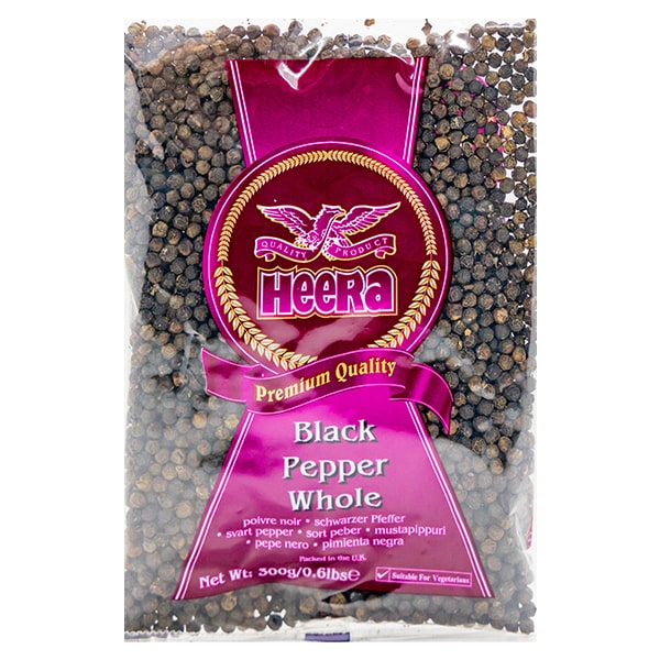 Heera Black Pepper Whole 300g @SaveCo Online Ltd