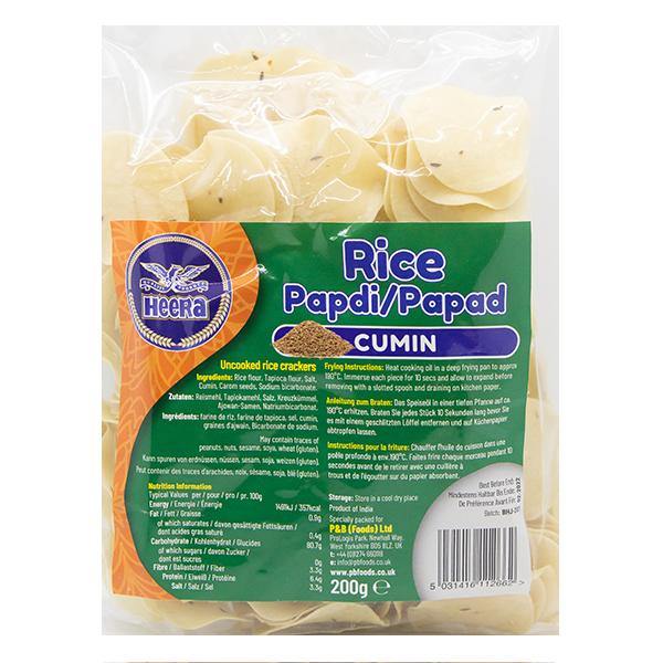 Heera Rice Papad Cumin (200g) @ SaveCo Online Ltd