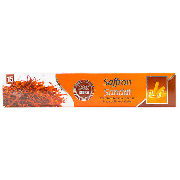 Heera Saffron Sandal Incense Sticks 15 Sticks @ SaveCo Online Ltd
