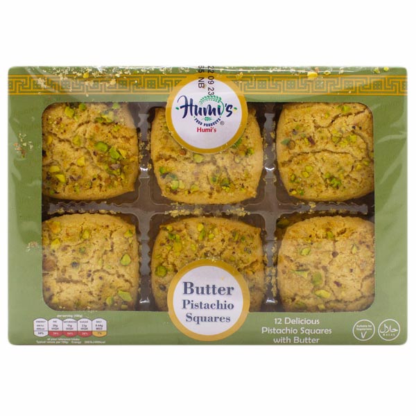 Humis 12 Butter Pistachio Squares  @SaveCo Online Ltd