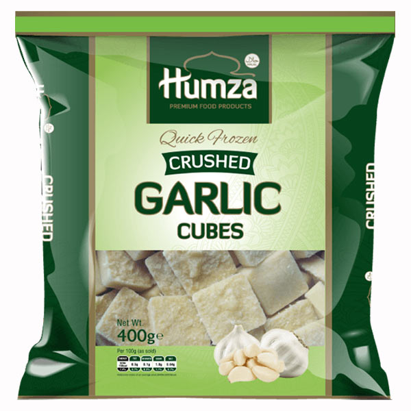 Humza Crushed Garlic Cubes - 400g  @SaveCo Online Ltd