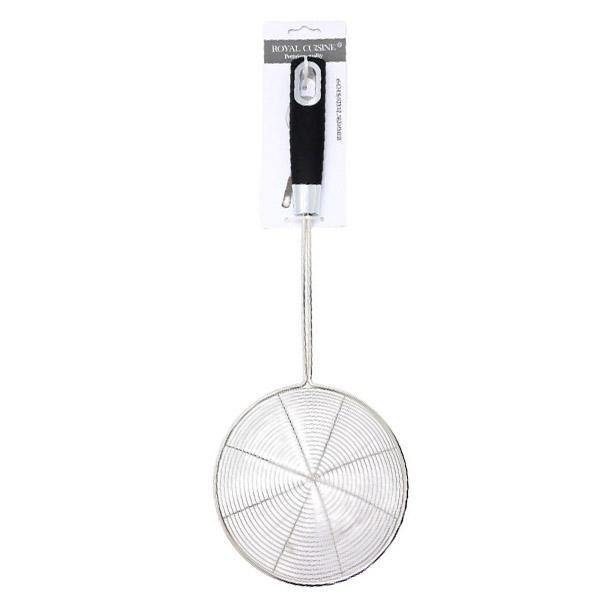 Royal Cuisine stainless steel skimmer with silicone handle - 16cm SaveCo Online Ltd