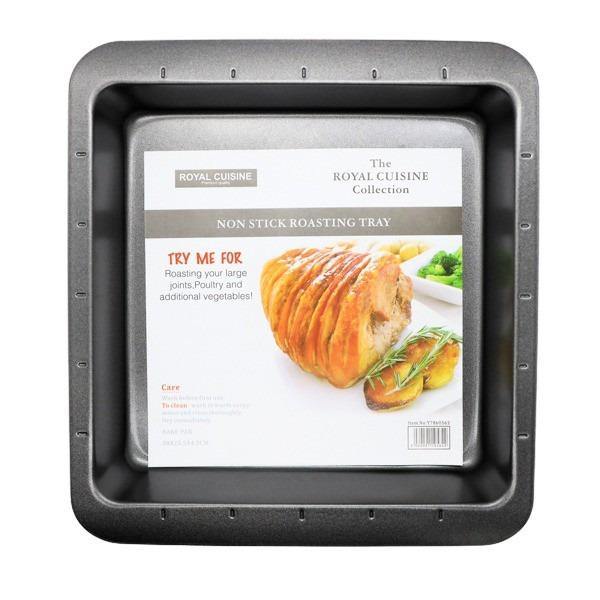 Royal Cuisine non-stick rectangular roasting tray- 28x25.5cm SaveCo Online Ltd
