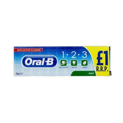 Oral B 1,2,3 Fresh Mint Toothpaste @ SaveCo Online Ltd