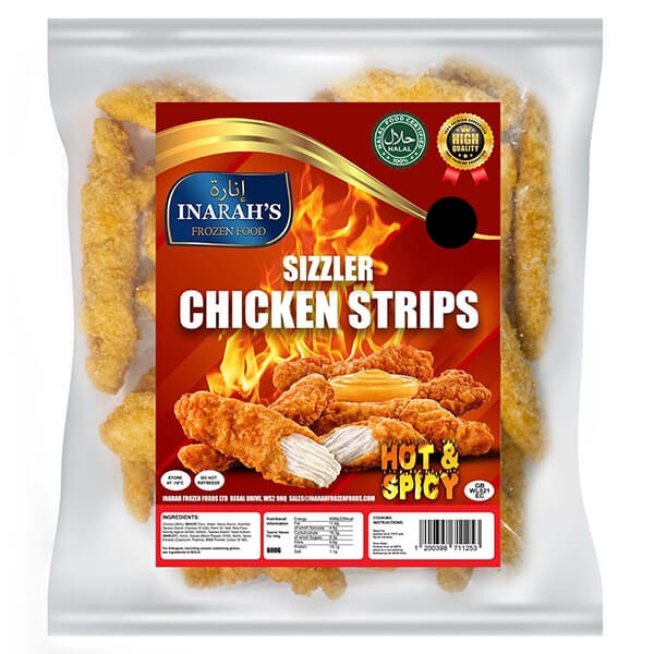 Inarahs Sizzler Chicken Strips 600g @ SaveCo Online Ltd