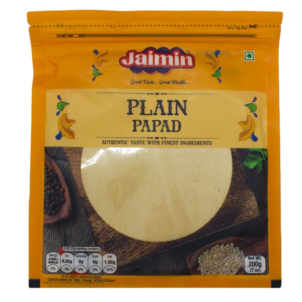 Jaimin Plain Papad 200g @SaveCo Online Ltd