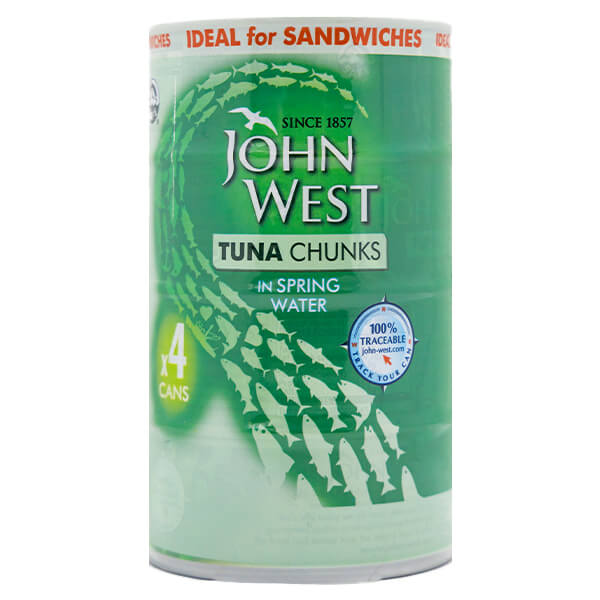 John West Tuna Chunks In Spring Water (4 pck) @SaveCo Online Ltd