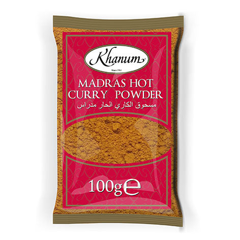 Khanum Madras Hot Curry Powder 100g @ SaveCo Online Ltd