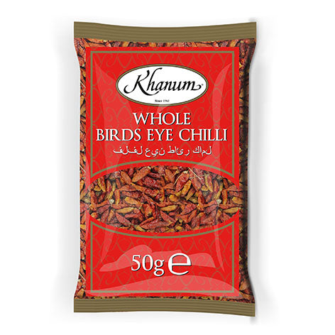 Khanum Whole Birds Eye Chilli 50g @ SaveCo Online Ltd