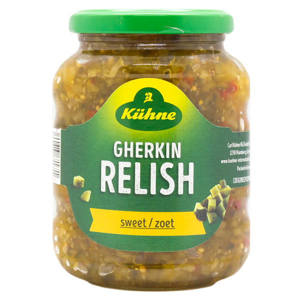 kuhne Gherkin Relish Sweet 350g @SaveCo Online Ltd