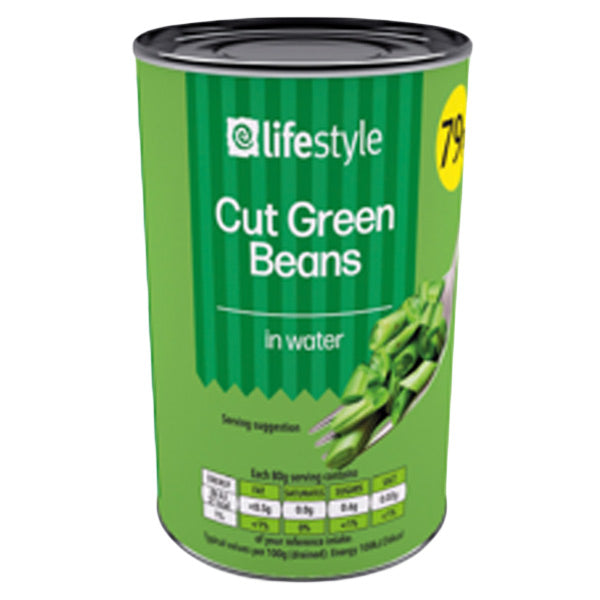 Lifestyle Cut Green Beans 400g @SaveCo Online Ltd
