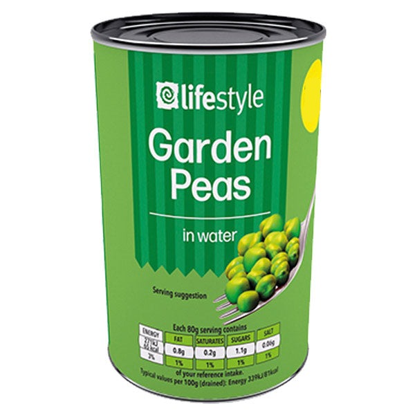 Lifestyle Garden Peas 400g @SaveCo Online Ltd