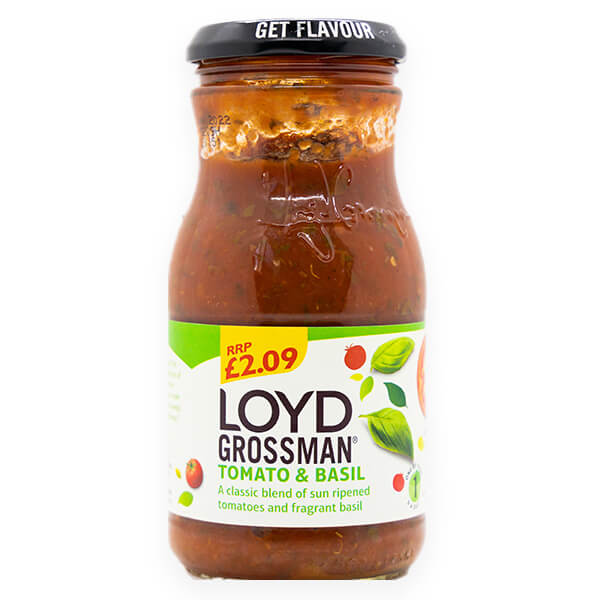 Loyd Grossman Tomato & Basil Pasta Sauce @SaveCo Online Ltd