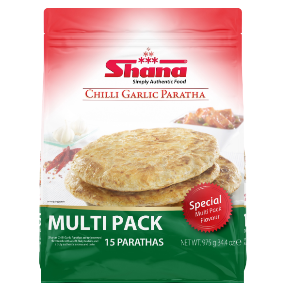 Shana Chilli Garlic Paratha 15pk @SaveCo Online Ltd