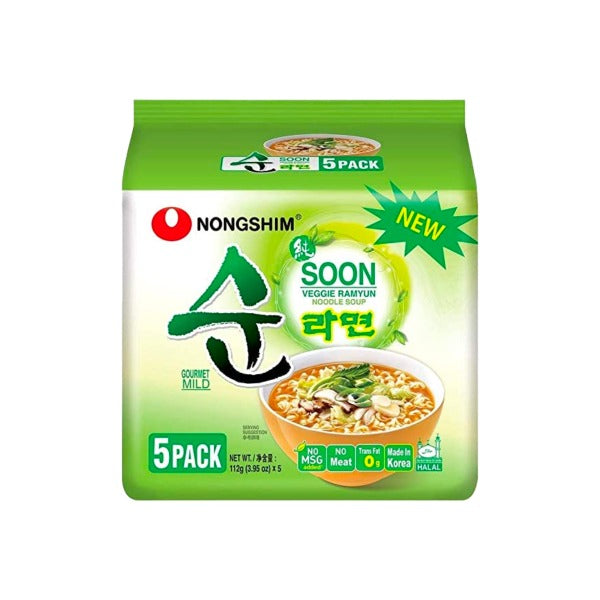 Nongshim Soon Veggie Ramyun Noodles 5pk @ SaveCo Online LTD