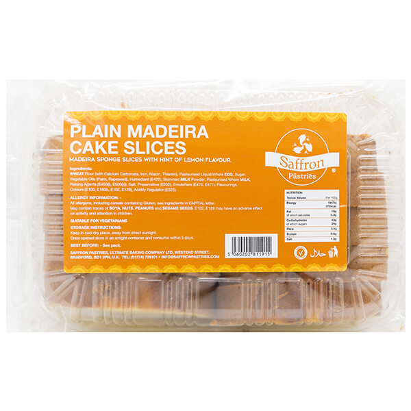 Saffron Plain Madeira Cake Slices @ SaveCo Online Ltd