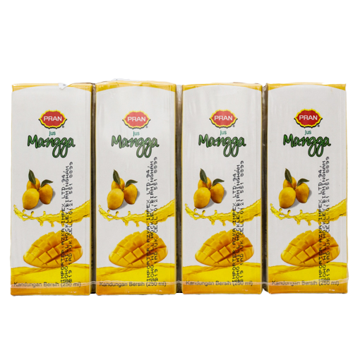 Pran Mango Fruit Juice Carton (4pck) @SaveCo Online Ltd