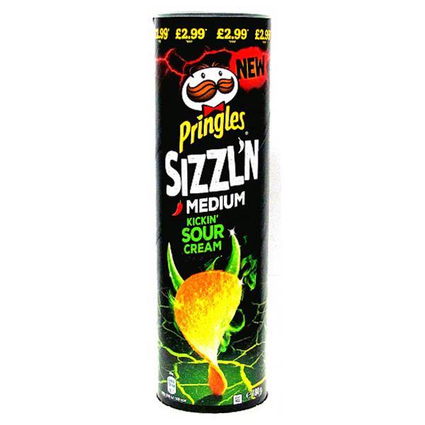 Pringles Sizzln Sour Cream 180g SaveCo Online Ltd
